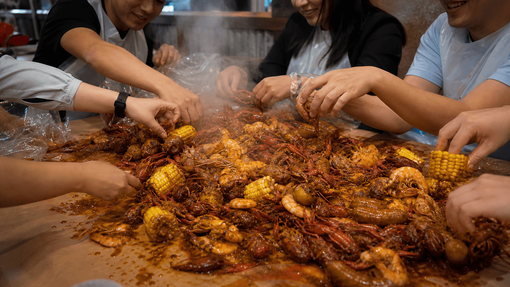 Ăn Crawfish (Tôm Hùm Đất) kiểu Viet-Cajun ở đâu ngon nhất Little Saigon (Cali/Texas) 2026?