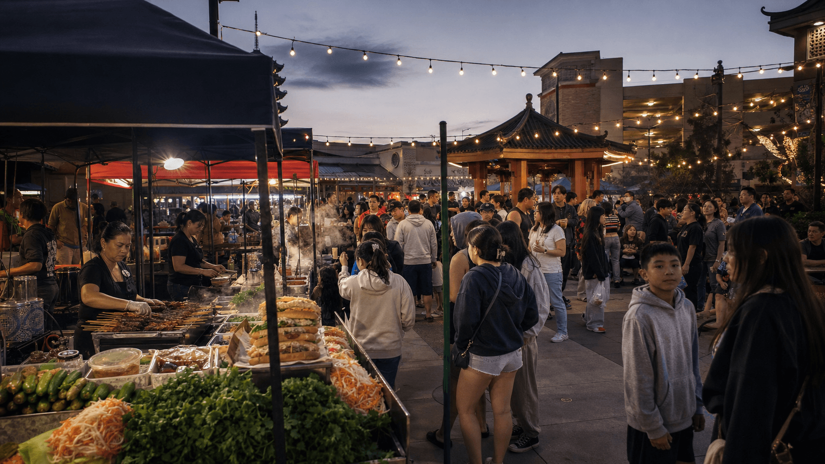 Đi Little Saigon Night Market 2026: ăn gì, đi giờ nào, gửi xe sao cho đỡ cực