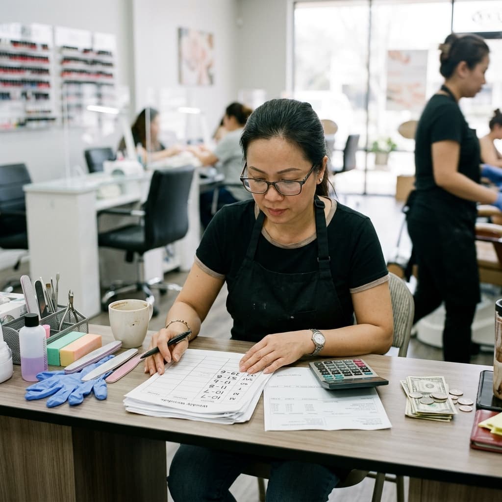 Lương, tip, W-2 hay 1099: thợ nail Việt ở Mỹ cần biết gì trước khi nhận việc?