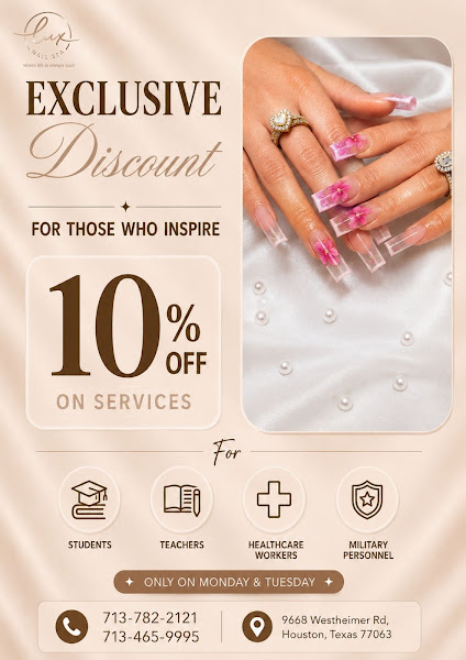 Lux Nail Spa - Nail Salon Westhimer Houston TX 1