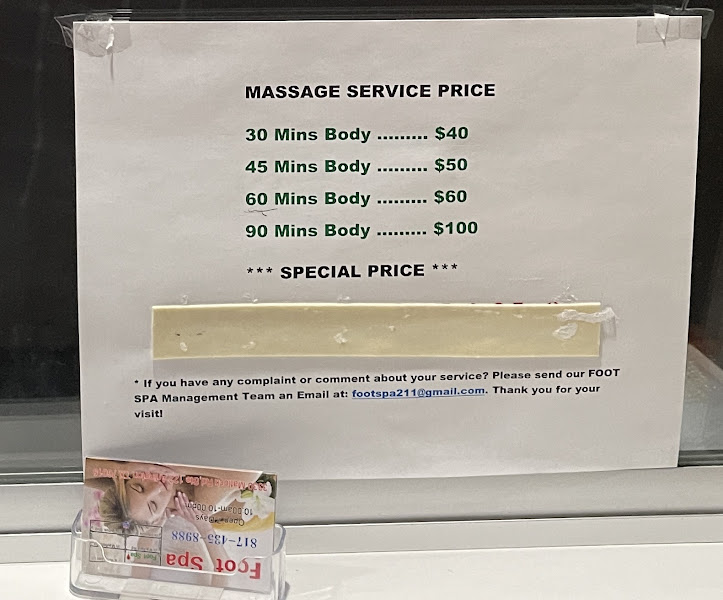 FOOT SPA MASSAGE