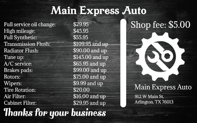 Main Express Auto & Mobile Mechanic Arlington