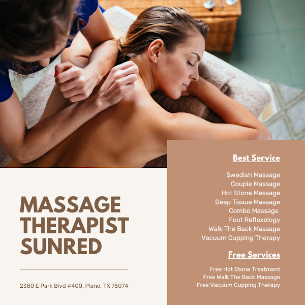 Massage Therapist Sunred 4