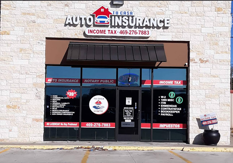 TU CASA AUTO INSURANCE AND INCOME TAX