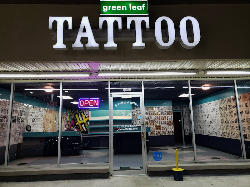 Green Leaf Tattoo