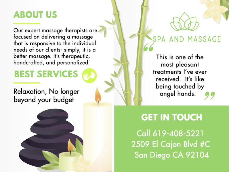Young Massage Spa Th/Fri/Sat 5