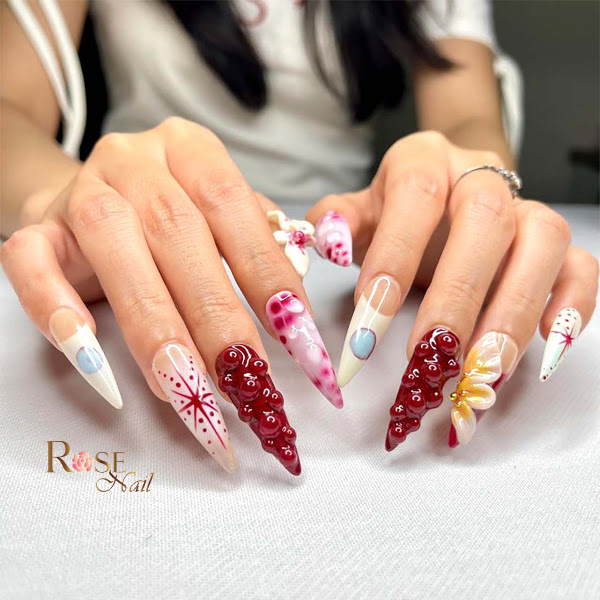 Rose Nails 4