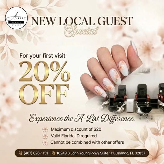 A-List Nails & Beauty Studio Orlando