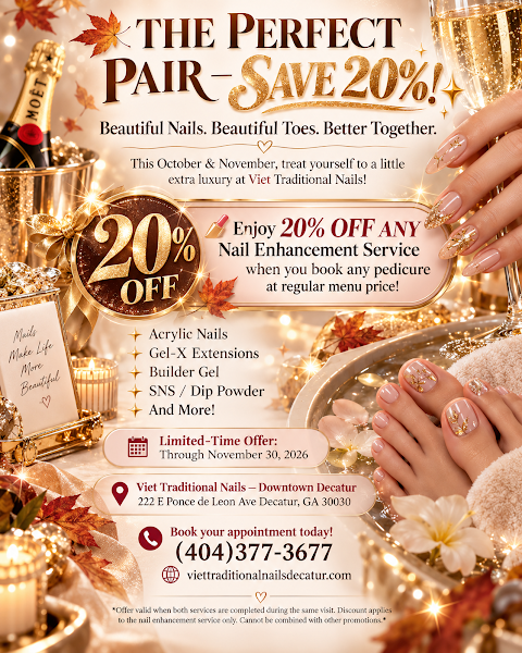 Viet Traditional Nails Salon Decatur GA 5