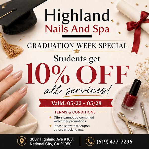 Highland Nails - National City, CA 3