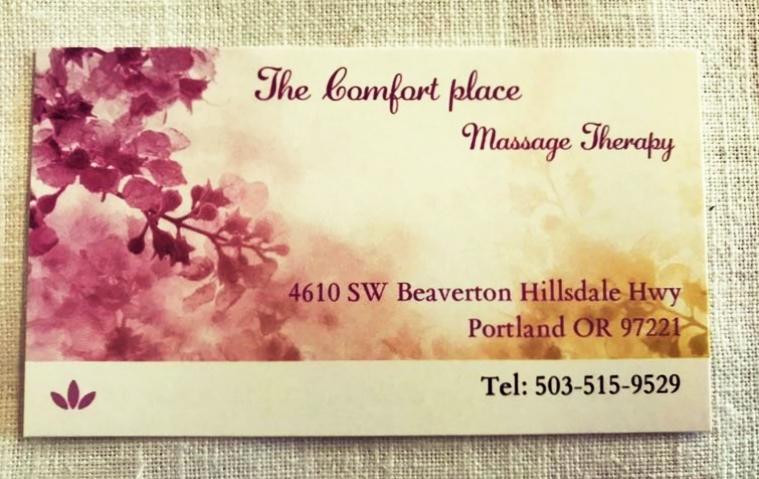 The Comfort Place Massage 5