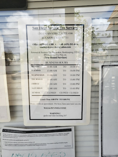 SAN DIEGO INCOME TAX SERVICES 2