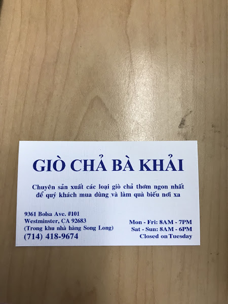 Giò Chả Bà Khải 5