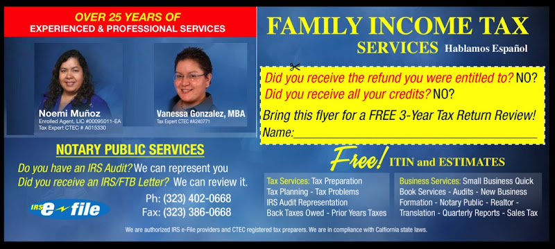 Family Income Tax Services 4