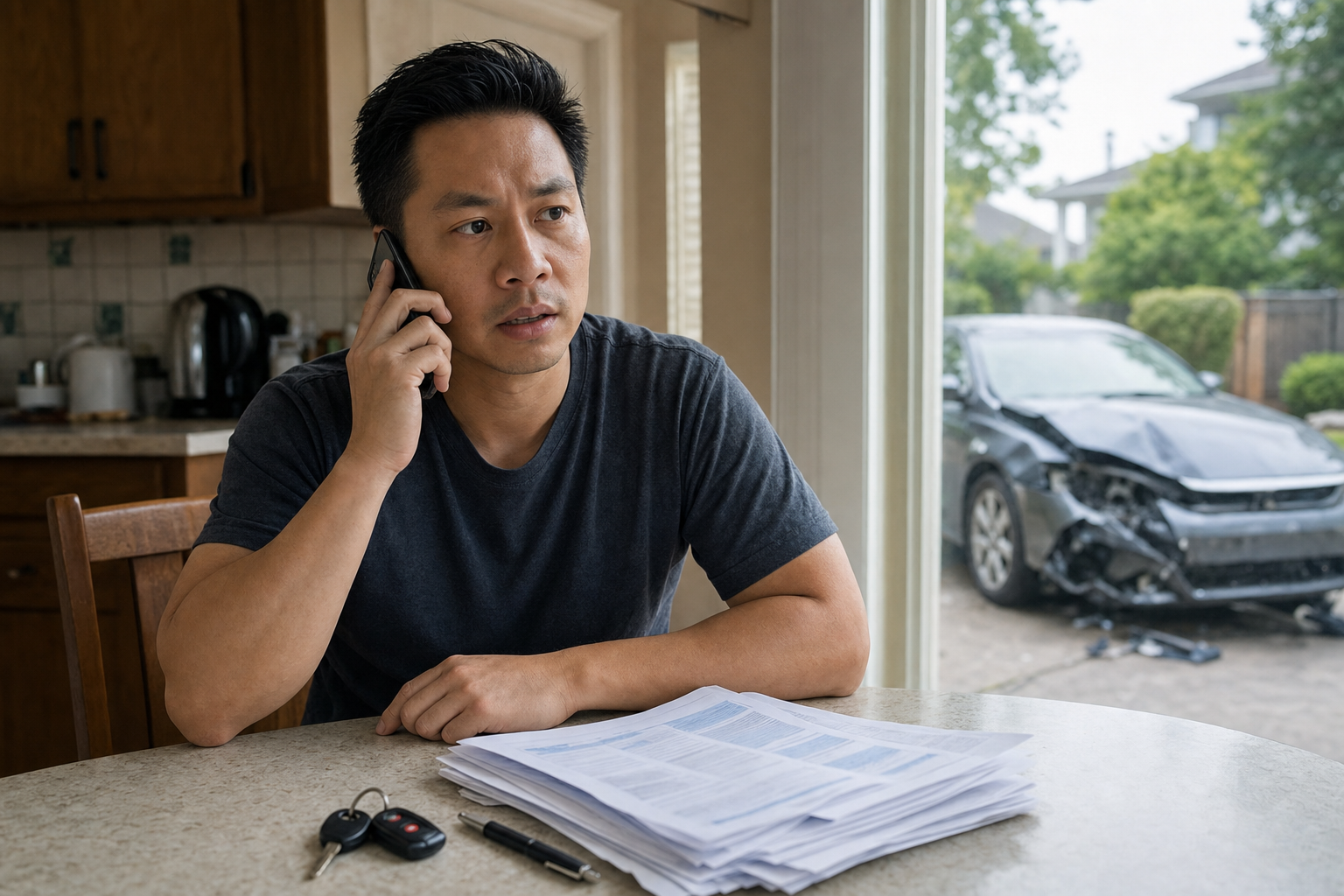 Sau khi xe bị total loss, insurance settlement và auto-loan payoff có thể là hai con số rất khác nhau