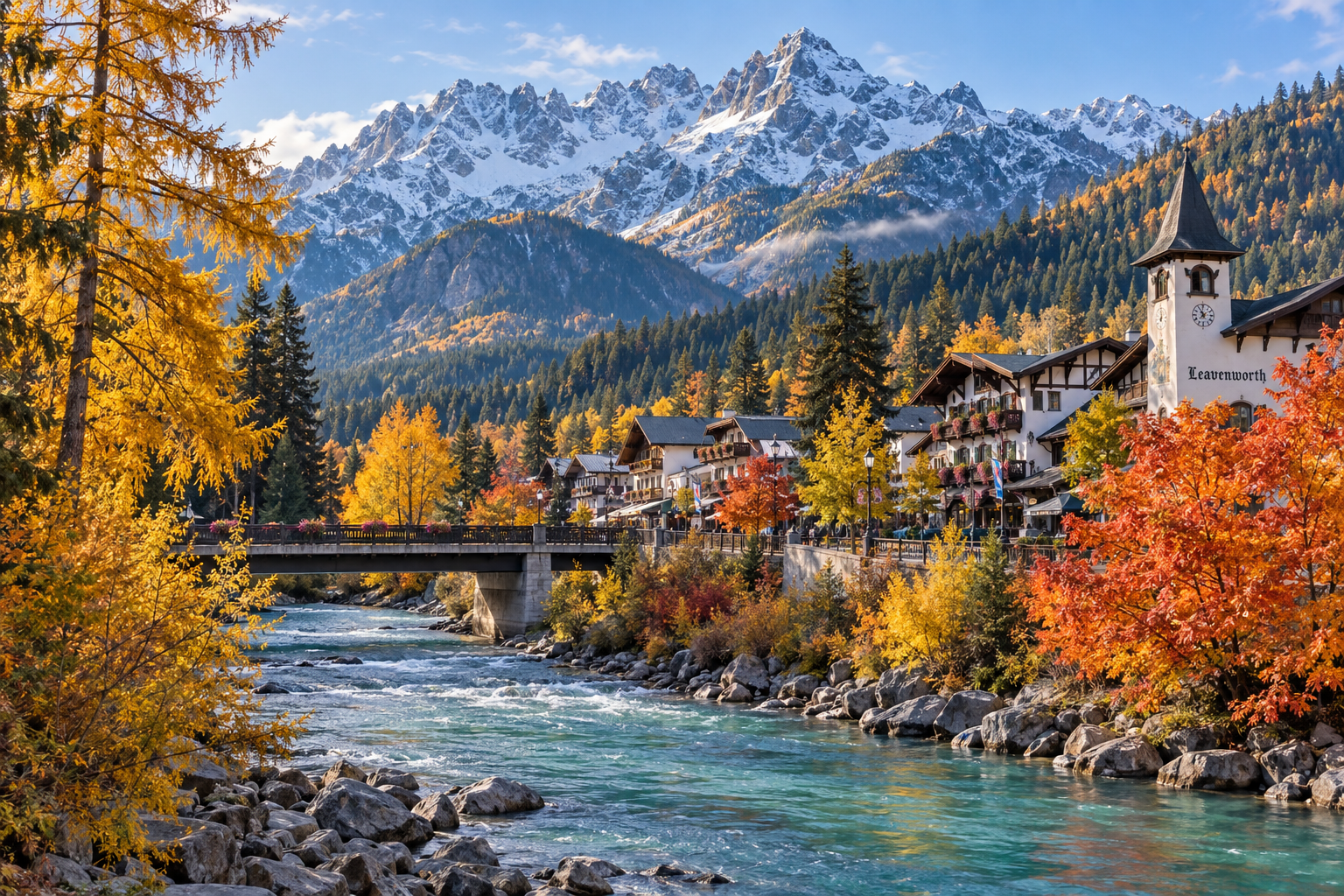 Leavenworth Bavarian Village & Cascade Mountains Oktoberfest: Alpine Autumn Hikes, Bratwurst Feasts, and Washington's Great Fall Getaway