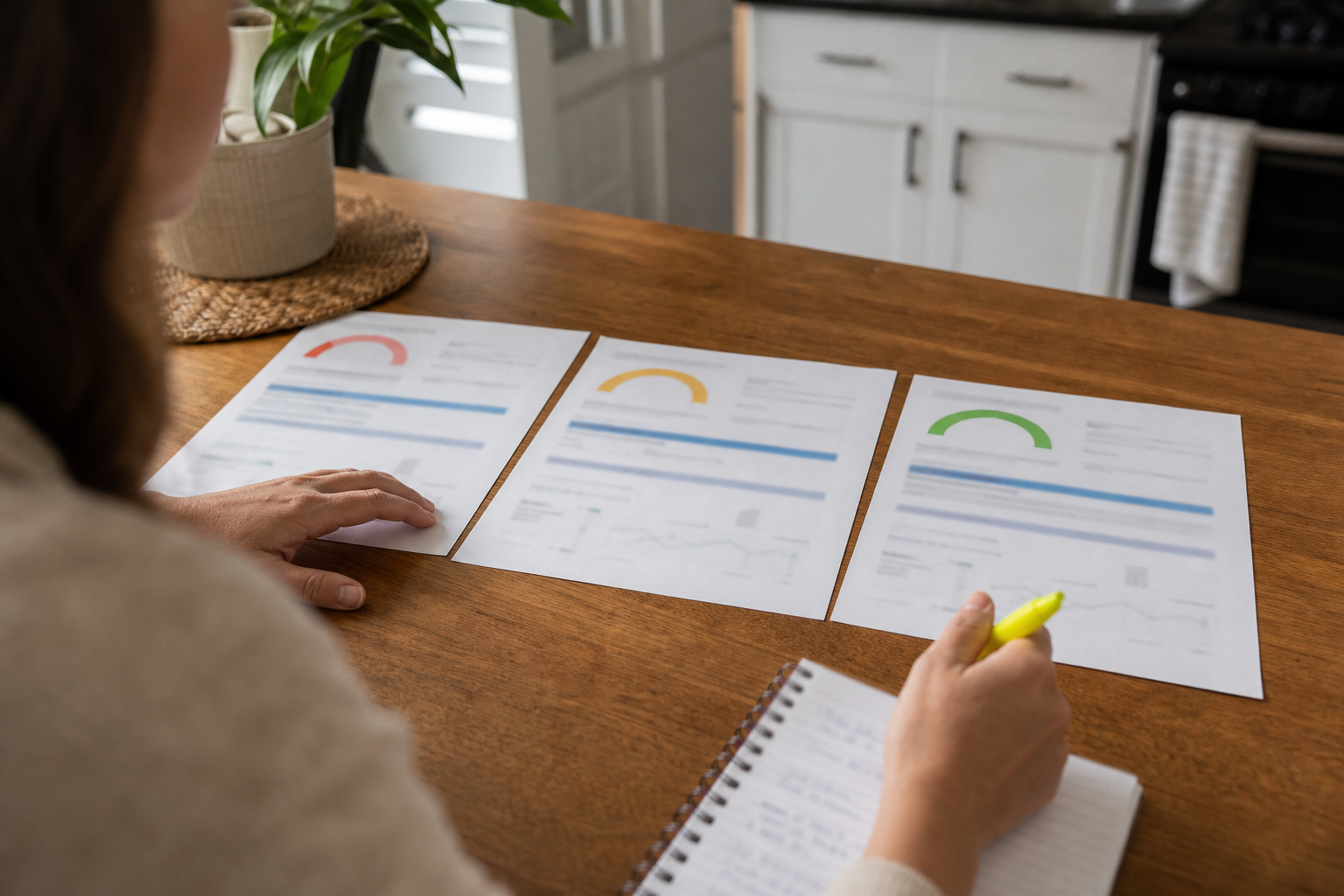 So cả ba credit reports giúp tìm account, inquiry hoặc balance chỉ xuất hiện ở một bureau