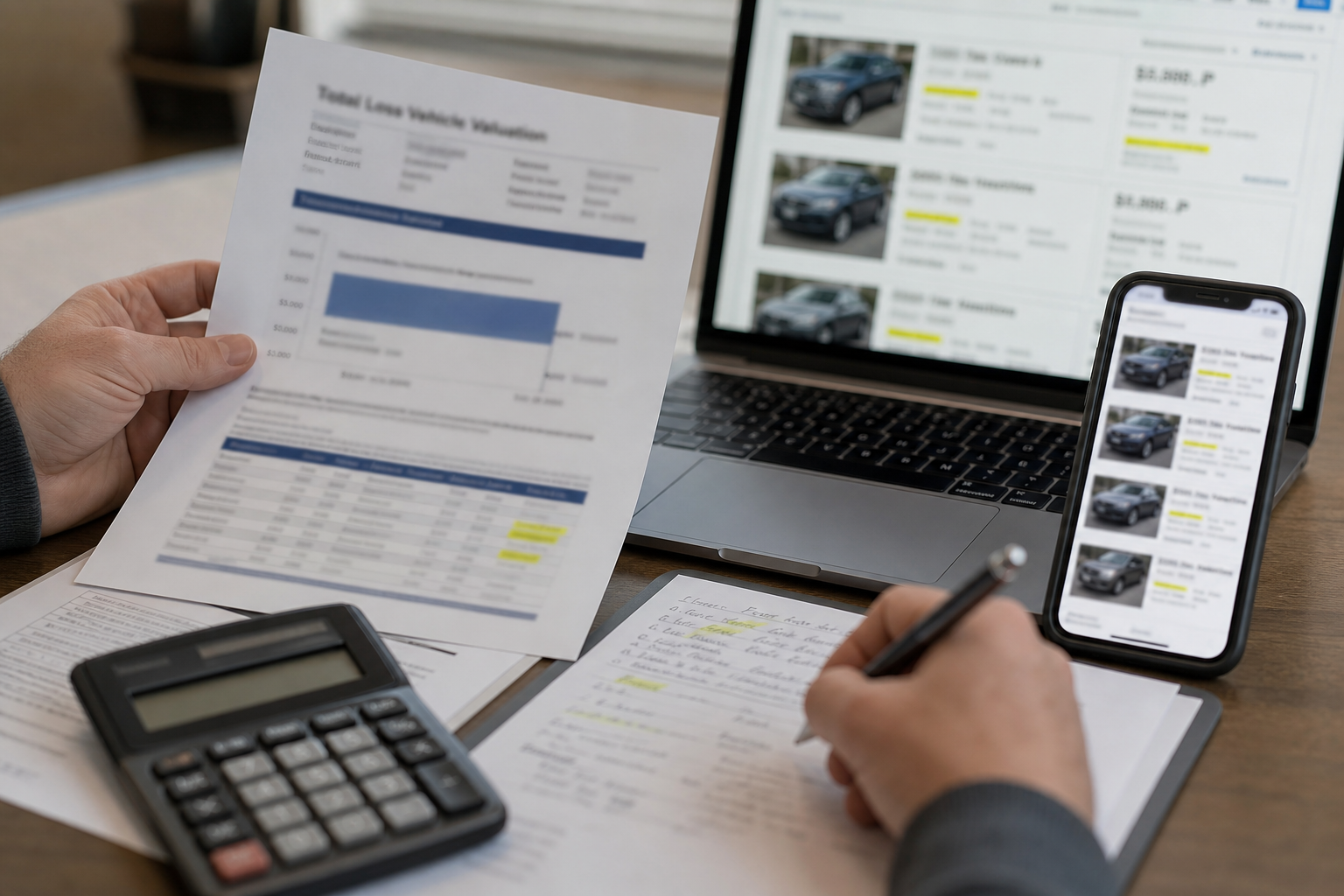 Total-loss valuation report phải được kiểm tra từ trim, mileage, options tới từng comparable vehicle