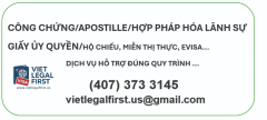 CÔNG CHỨNG / APOSTILLE