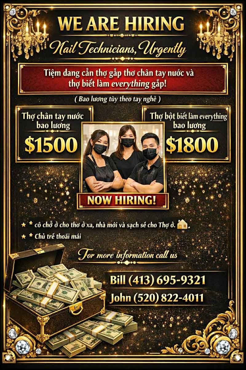 Cần Gấp Thợ Nail Ở Las Cruces NM