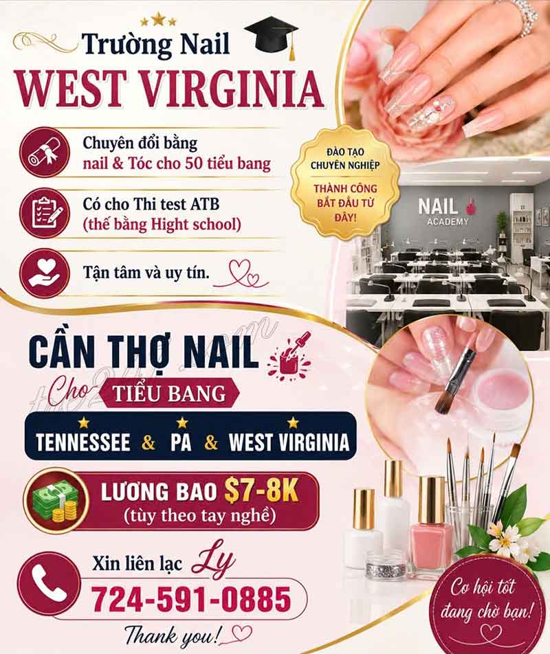 Trường Nail West Virginia