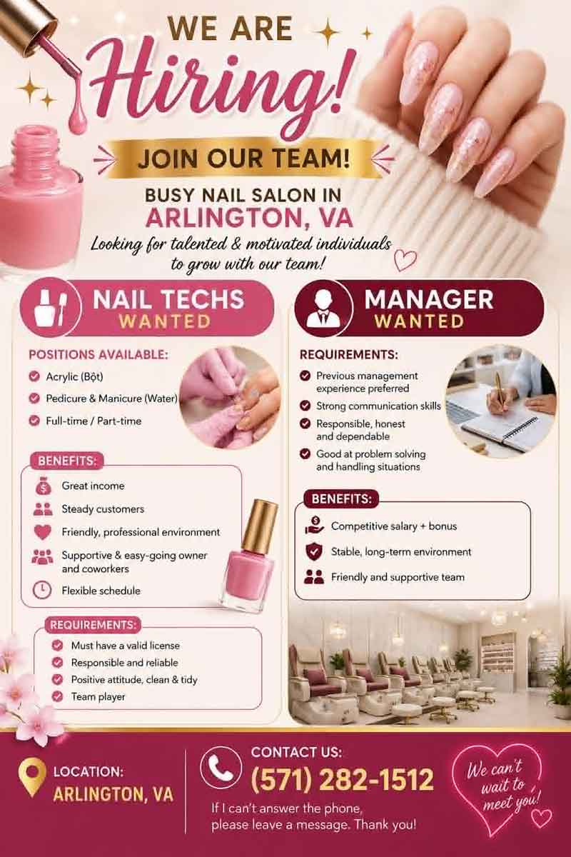 Cần Thợ Nails - Arlington VA