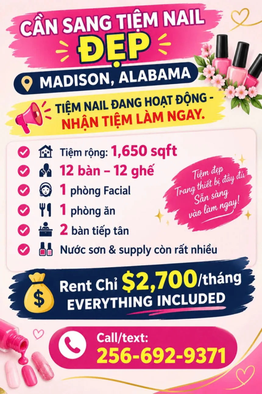 Sang Tiệm Nails Madison, Alabama