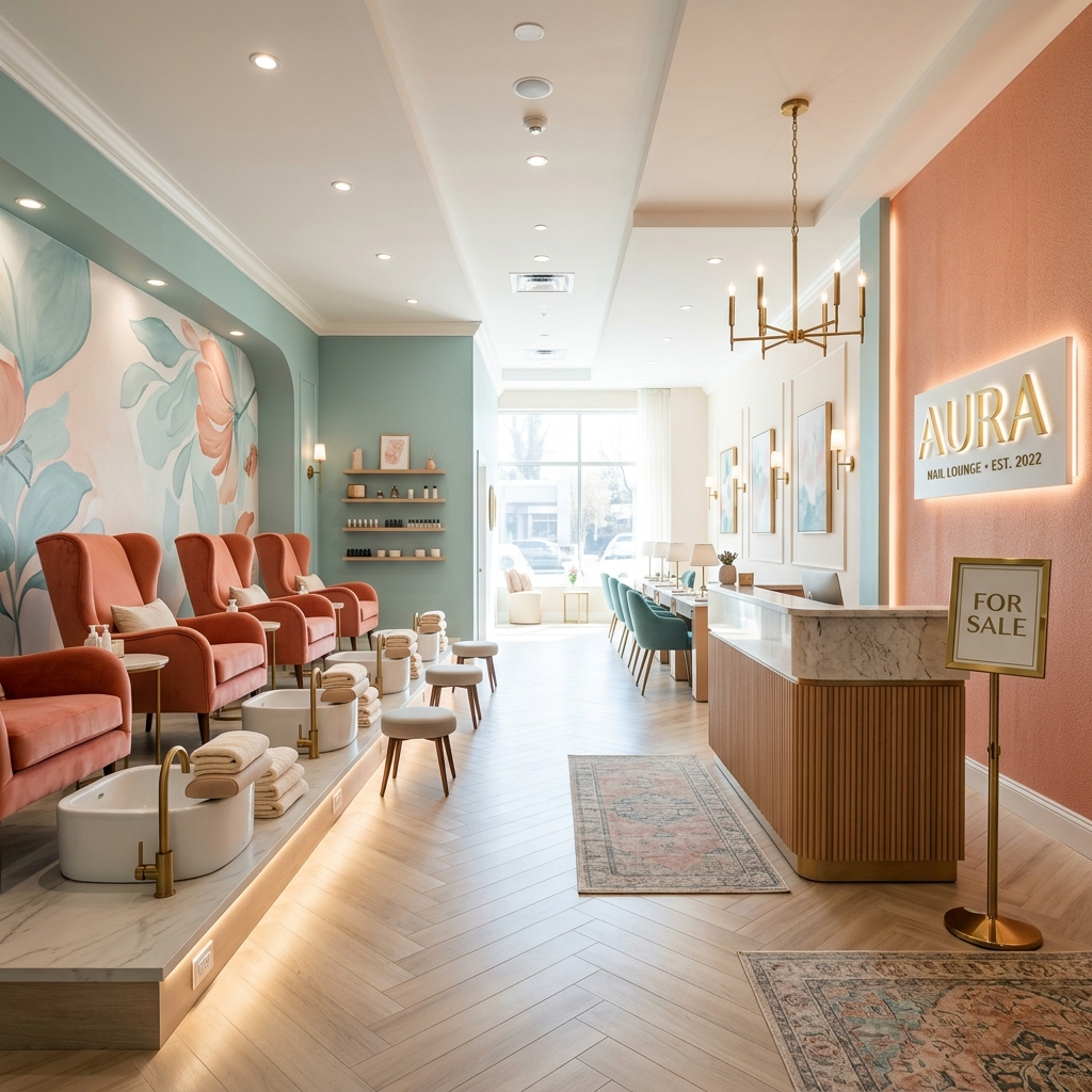 Tiệm nail sạch đẹp sẵn sàng sang nhượng cho chủ mới